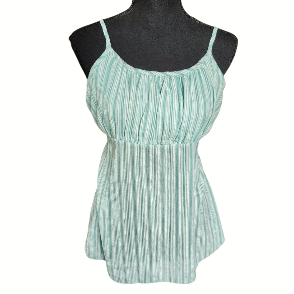 Y2k Poetry Brand Babydoll Flowy Fairy Milkmaid Tie Waist Cami Sz L